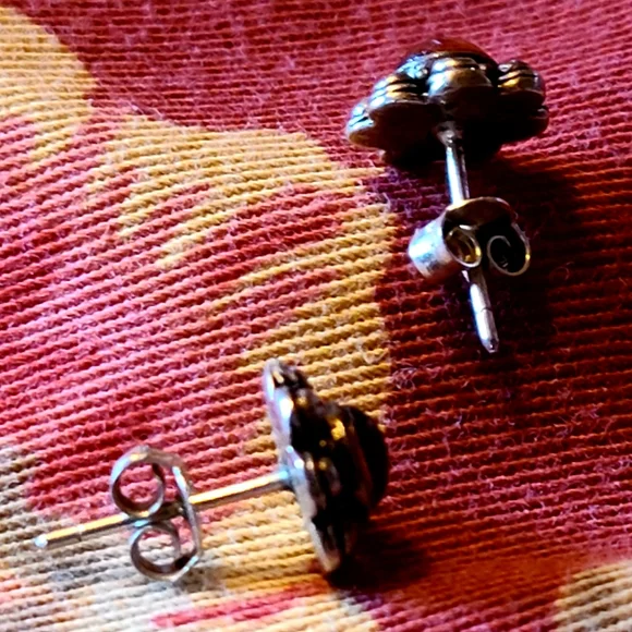 COPY - Vintage SS Amber Stud Earrings - Picture 5 of 6